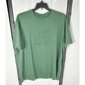 Armani Exchange Camicia Uomo Regular Fit Logo Manica Corta Verde Taglia XXL - Foto 1 di 4
