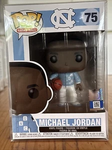 FUNKO POP VINYL NBA BASKETBALL 75 NORTH CAROLINA MICHAEL JORDAN BNIB + PROTECTOR - Picture 1 of 9