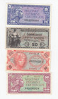 Military Payment Certificates 4 notes ef