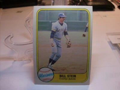 1981 Fleer Baseball  #605 - Bill Stein - Seattle Mariners 81-102 - Image 1 of 2