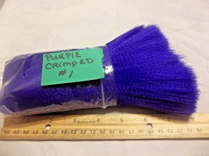 7.5" crimped Nylon Hair 6.6 oz Great 4 Rigging Lures -Purple - Picture 1 of 3