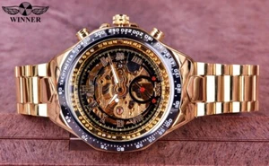 Winner Mechanical Sport Design Bezel Fashion Watch Mens Watches Top Brand no box - Picture 1 of 9