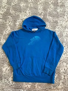 The North Face Boys Sweater Extra Large Blue Hoodie Fleece Pullover Sweatshirt 1 - Picture 1 of 6