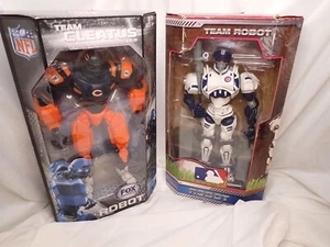 MLB Chicago Cubs Team Robot  & NFL Team Cleatus Chicago Bears Robot 11" tall! - Picture 1 of 9