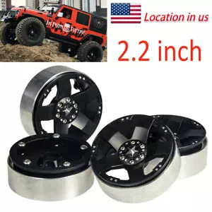 4PCS CNC Aluminum 2.2 Beadlock Wheel Rim for 1/10 RC Wraith TRX4 TRX-6 - Picture 1 of 6