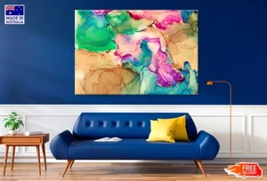 Color mixto fluido arte pintura impresión de lona decoración del hogar sin enmarcar - Imagen 1 de 5