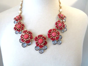 NUEVO COLLAR TALBOTS FLOR DECLARACIÓN 18-21" - Imagen 1 de 3