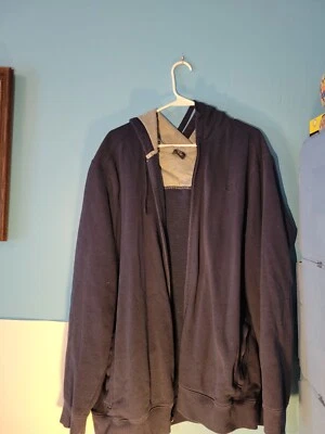 Starter Vintage 90's Full Zip Mens Black Hoodie Sweatshirt Size 2XL - Image 1 of 4