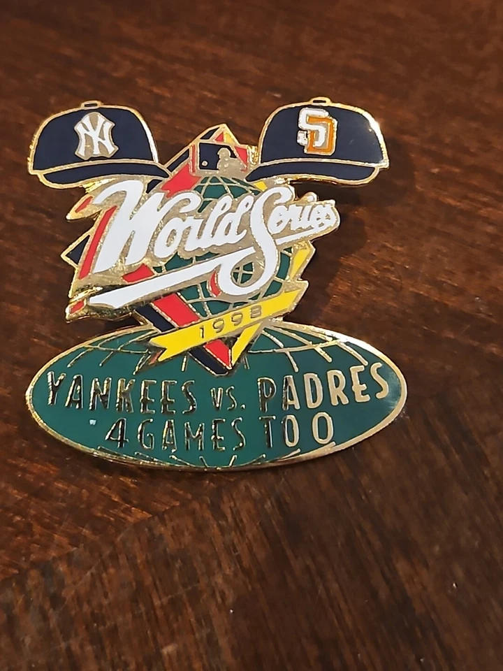 new york yankees 1998 World Series championship champion lapel pin Mlb Baseball  - Image 1 of 1