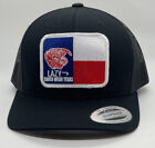 Lazy J Ranch Wear Texas Bull Patch Black With Black Mesh SnapBack Trucker Hat