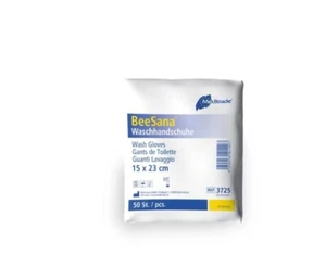 Waschhandschuhe Soft 5 x 50 Stück BeeSana Einmal Waschhandschuhe (250st) - Bild 1 von 2
