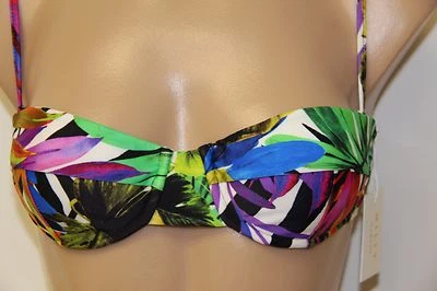 NWT Milly Cabana Swimsuit Bikini Bra Top Sz S Maxime Underwire Multi - Image 1 of 4