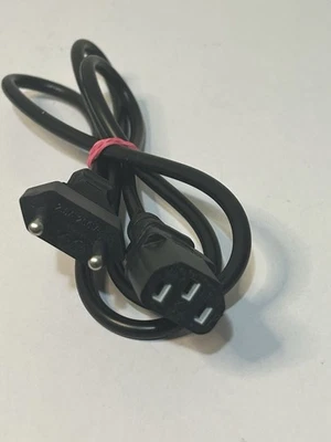 Neewer US to Euro 2.5A 250V~ / 3 Prong to 2pin AC Power Cord Plug Wire Cable - Image 1 of 4