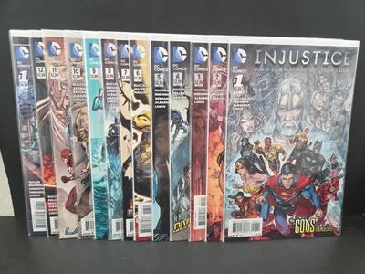Injustice: Gods Among Us Año Cuatro #1-12 + Conjunto Serie Completa Anual #6 Firmado Foto 1 de 4