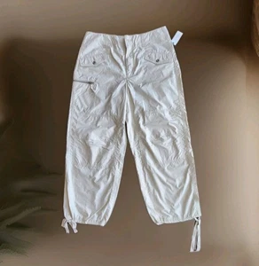 Anthropologie Neu mit Etikett Cargo leichte Utility Hose Größe 30 neutral creme UVP 118 $ - Bild 1 von 14