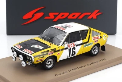 RENAULT R17 #16 J.Prive Rallye Du Maroc 1976 1/43 SPARK S6191 - Image 1 of 4