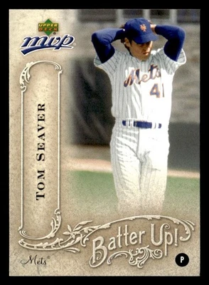 Tarjeta de bateo Tom Seaver 2005 Upper Deck MVP #BU-37 New York Mets Foto 1 de 2