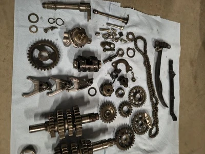 Yamaha YZ250F 2008 transmisión engranajes horquillas de cambio tambor Foto 1 de 4