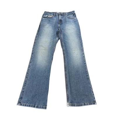 Pantalones de mezclilla Urban Pipeline relajados corte bota para hombre 32x32 azul desgastado Y2K Foto 1 de 4