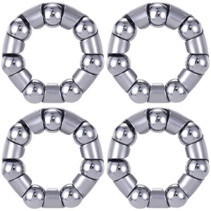 4pcs 1/4 in x 7 Balls Bicycle Crank Ball Bearing Silver Bottom Bracket Bearin... - Picture 1 of 7