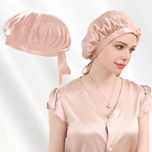 100 Reine Maulbeerseide Haarhaube zum Schlafen Seide Haarwickel für Frauen (Lig... - Bild 1 von 8