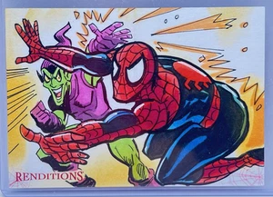 2024 Marvel Renditions Sketch Booklet Card Spiderman Green Goblin 1/1 Tim Shinn - Bild 1 von 2