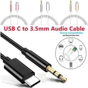 For iPhone 17 16 15 Car-Stereo Type-C USB-C to 3.5mm Male Audio Jack AUX Cable - Picture 1 of 24