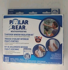 Indoor Window Insulation Kit 64"x210" Covers Five 3'x5' Windows Clear Film New - Picture 1 of 7
