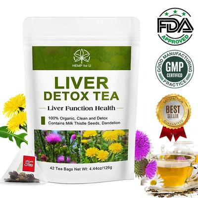 HFU Organic Beneficial Liver Herbal Tea Liver Cleanse & Detox Improve Immune