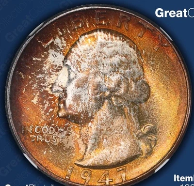 1947-S Washington Silver Quarter. MS67 NGC - Image 1 of 4