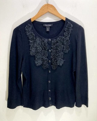 Suéter cárdigan para mujer White House Black Market talla mediana WHBM Foto 1 de 4