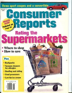 Consumer Reports Magazine August 1997 Supermarkets EX No ML 051017nonjhe - Imagen 1 de 1