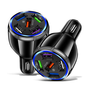 2 Pack 3 4 5 USB Car Charger Quick Charge Fast Car USB Charger For iPhone Xiaomi