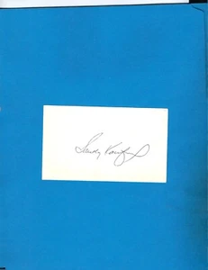 Sandy Koufax HOF Los Angeles Dodgers AUTOGRAPHED Index Card, JSA AD60615 - Picture 1 of 4