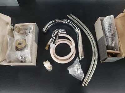 Grifo de cocina con rociador Hansgrohe cromado Foto 1 de 2