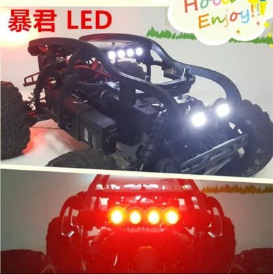 Front light + headlamp + taillight for Hpi Savage Flux XL 1/8 RC Cars Roll cage - Image 1 of 4