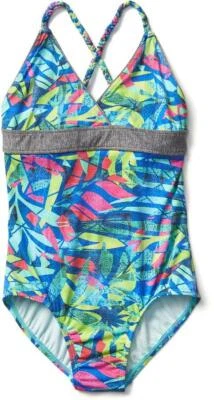 Terno de banho Athleta menina selva trançado peça única novo com etiquetas tamanho XS X-pequeno 6 - Imagem 1 de 4