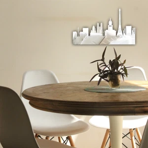 Acryl Wand Deko Spiegel Paris Cityline stark leicht scharfe Reflexion - Bild 1 von 5