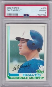 1982 Topps Baseball Dale Murphy #668 Braves PSA 8 *244 - Imagen 1 de 2