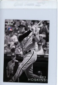2018 Topps On Demand RHYS HOSKINS #28 Black & White /1666 RC Rookie - Picture 1 of 2