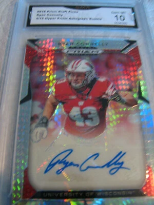 RYAN CONNELLY GIANTS 2019 PRIZM HYPER PRIZM AUTO ROOKIE RC # 5/75 GRADED 10 L@@K - Image 1 of 2