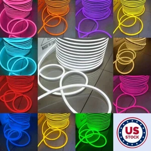 DC12V Neon LED Rope Light Waterproof Flex Strip Commercial Boat Bar Sign Decor - Picture 1 of 69