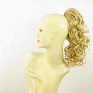 Haarteil pferdeschwanz lockig goldblond Poly Netz sehr lichtblond 40cm 3 24bt613 - Picture 1 of 8