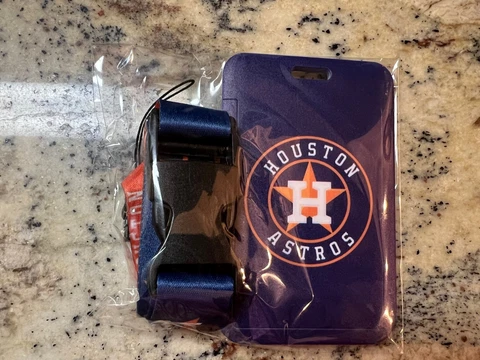 MLB Houston Astros Lanyard with ID Badge Holder Cover