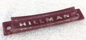 Original HILLMAN Kunststoff AUTO ABZEICHEN vom Lenkrad? - Oldtimer - Bild 1 von 3