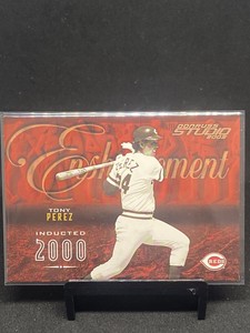 2003 Donruss Studio Tony Perez Enshrinement Bronze /750 Insert Parallel SP Reds