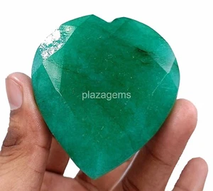 COLOMBIA ESMERALDA VERDE 576 CT CERTIFICADO CORAZÓN NATURAL CORTE PIEDRA PRECIOSA SUELTA 4OUH - Imagen 1 de 8