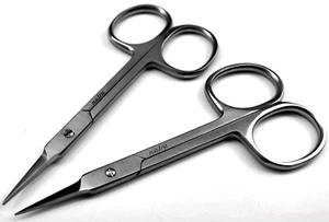 Cuticle Scissors 9cm Set of 2 Manicure Pedicure Scissors Stainless Steel NATRA - Picture 1 of 14