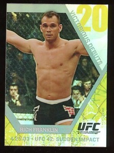 Rich Franklin 2009 Upper Deck UFC Round 1 Victorious Debuts Rookie #VD3