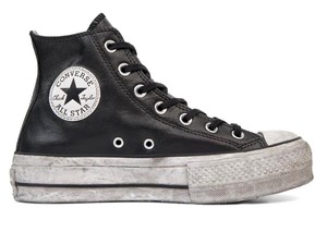 Zapatillas deportivas de mujer negro Converse de piel | Compra online en  eBay